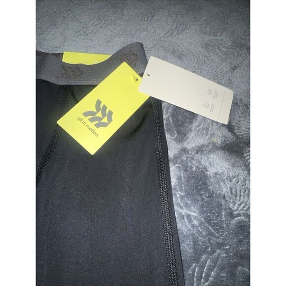 Boys' Fitted Performance Tights - All in Motion Black Size Large(12/14). NWT. T - Picture 3 of 4
